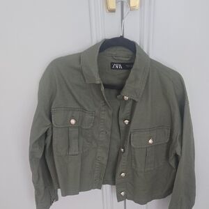 Zara Women's Khaki Utility Jacket